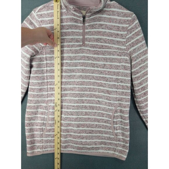 THREAD & SUPPLY Womens Sweater SZ M Fleece Pullover 1/4 Zip Pocket Mockneck‎ - Picture 3 of 10